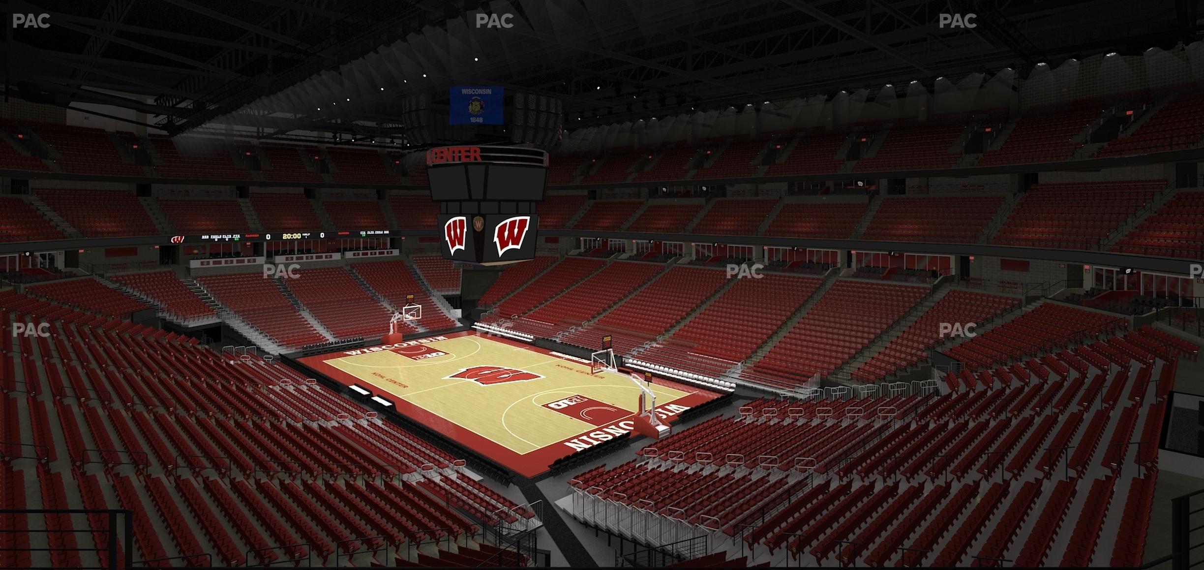 Seating view for Kohl Center Section 204