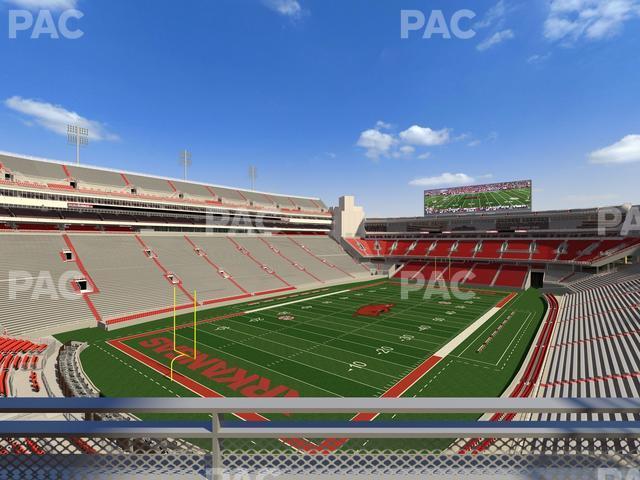 Seating view for Razorback Stadium Section Suite 17