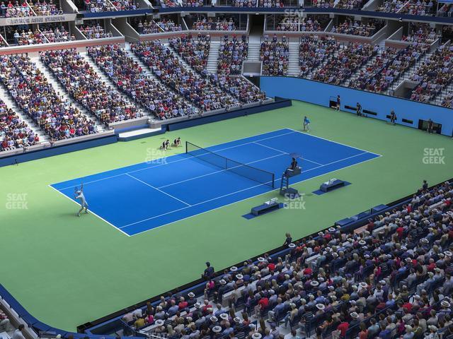 Seating view for Arthur Ashe Stadium Section 124