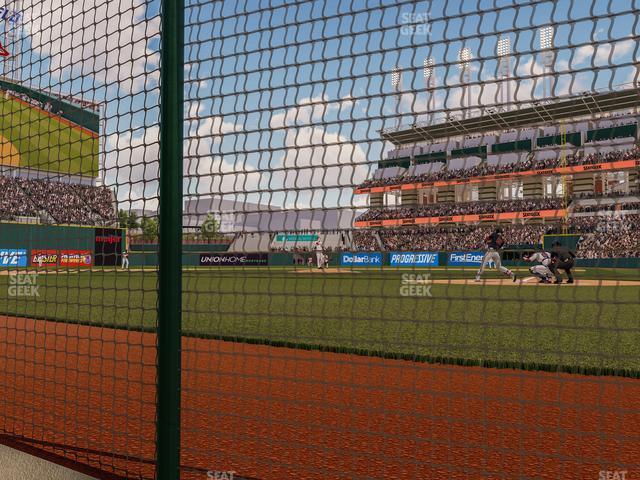 Seating view for Progressive Field Section Dugout Suite 8