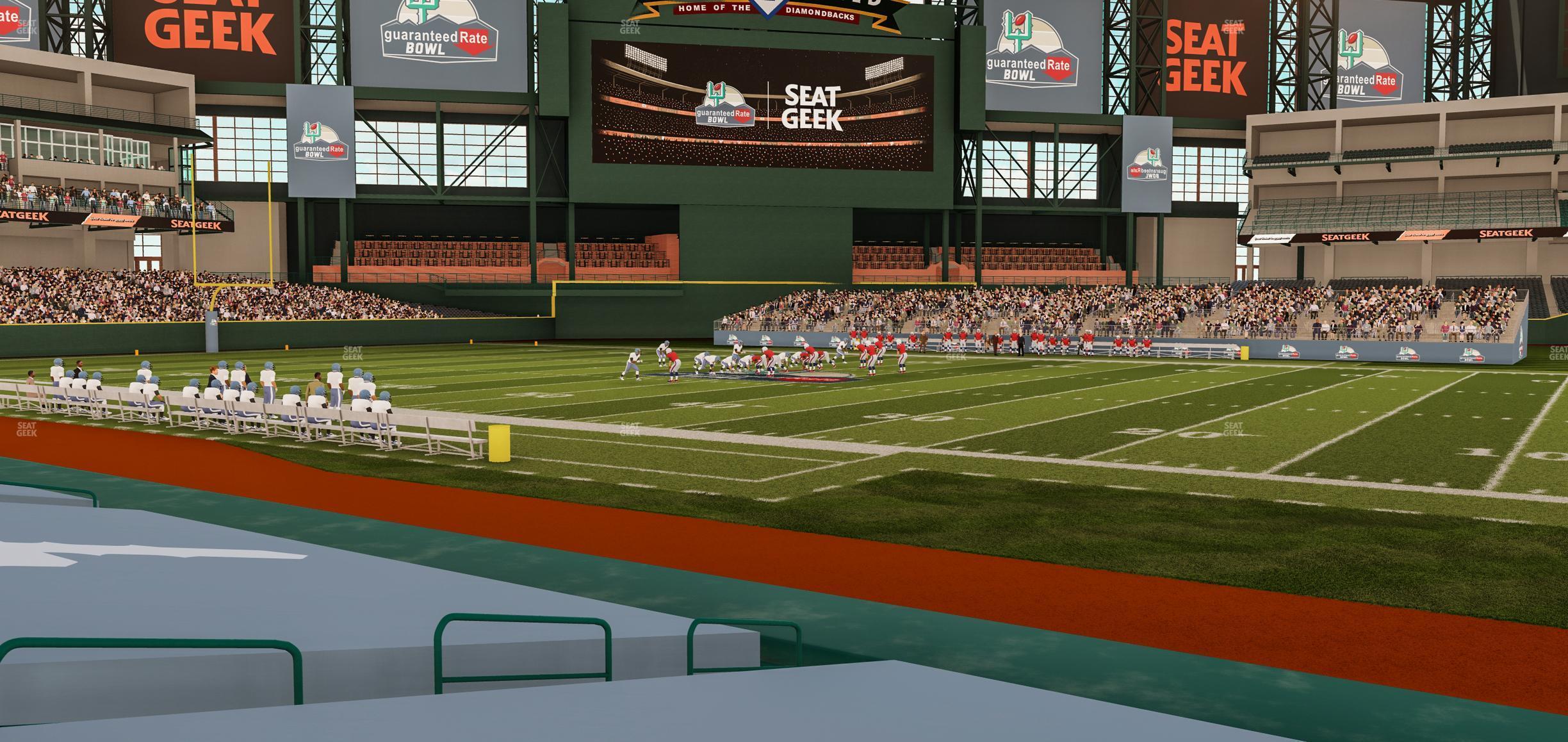 Seating view for Chase Field Section N