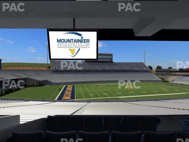 Seating view for Mountaineer Field at Milan Puskar Stadium Section Field Box 8