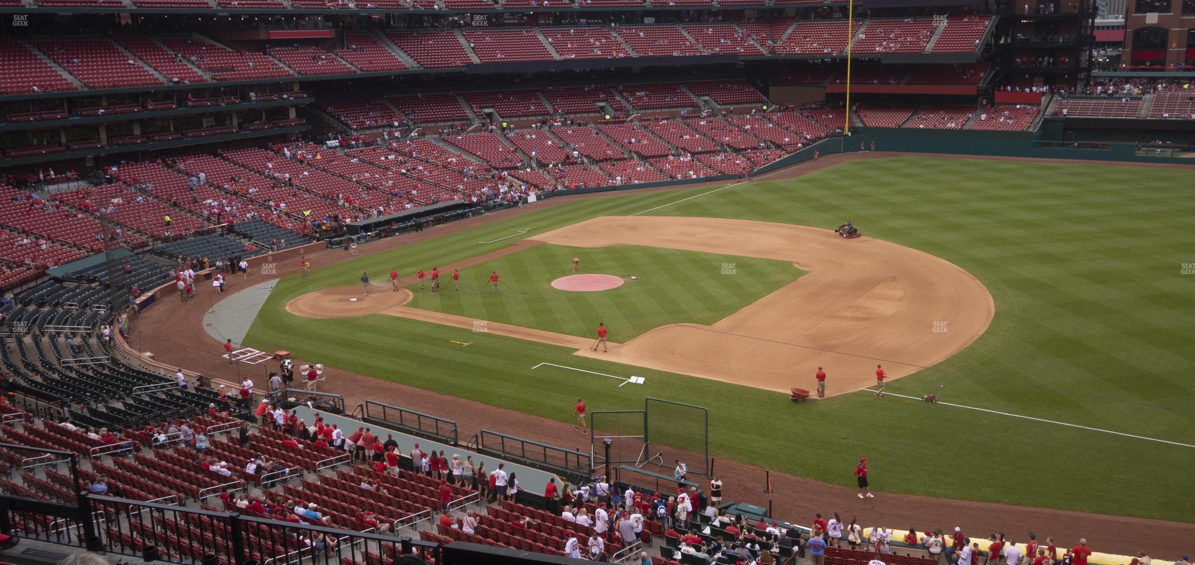 Seating view for Busch Stadium Section Infield Redbird Club 241