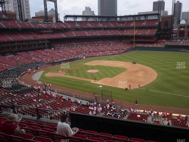 Seating view for Busch Stadium Section Infield Redbird Club 241