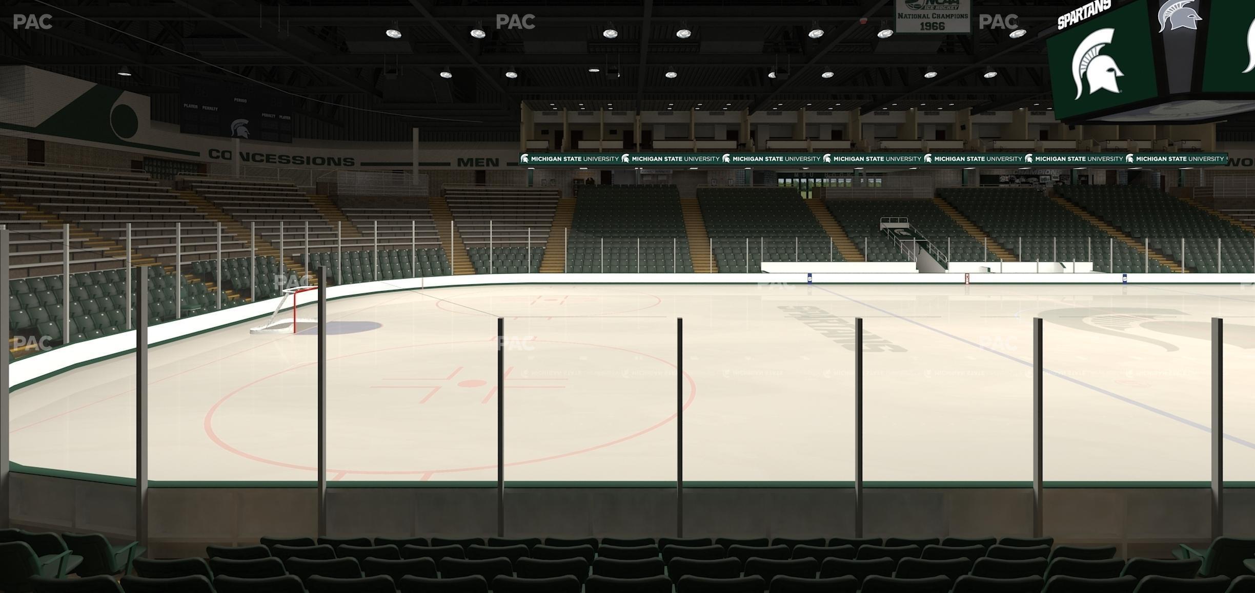 Seating view for Munn Ice Arena Section K