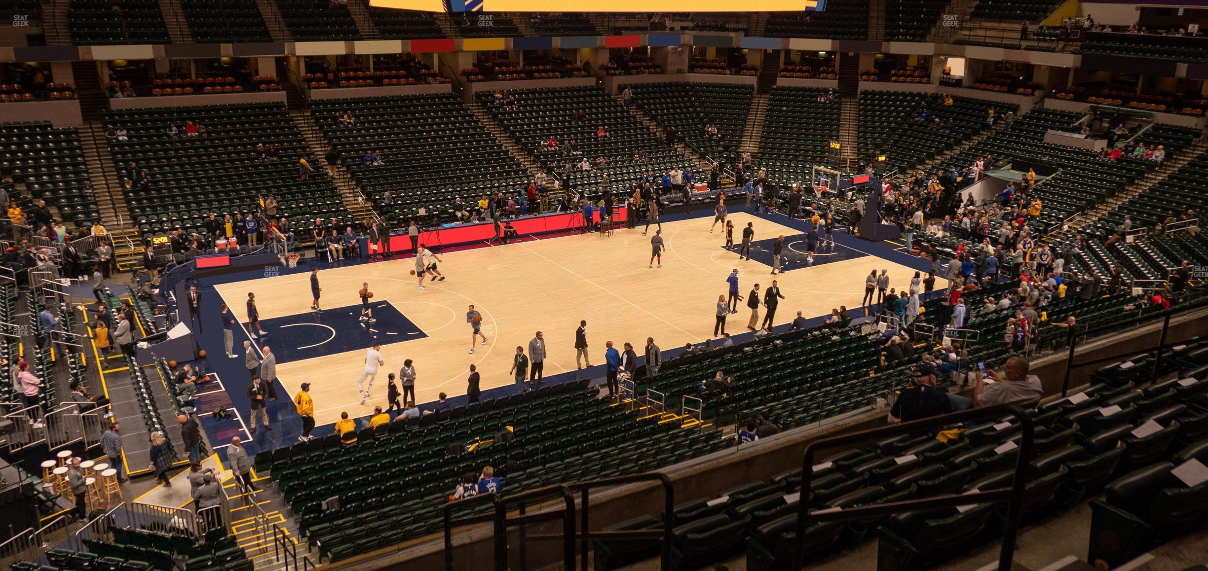 Seating view for Gainbridge Fieldhouse Section 118