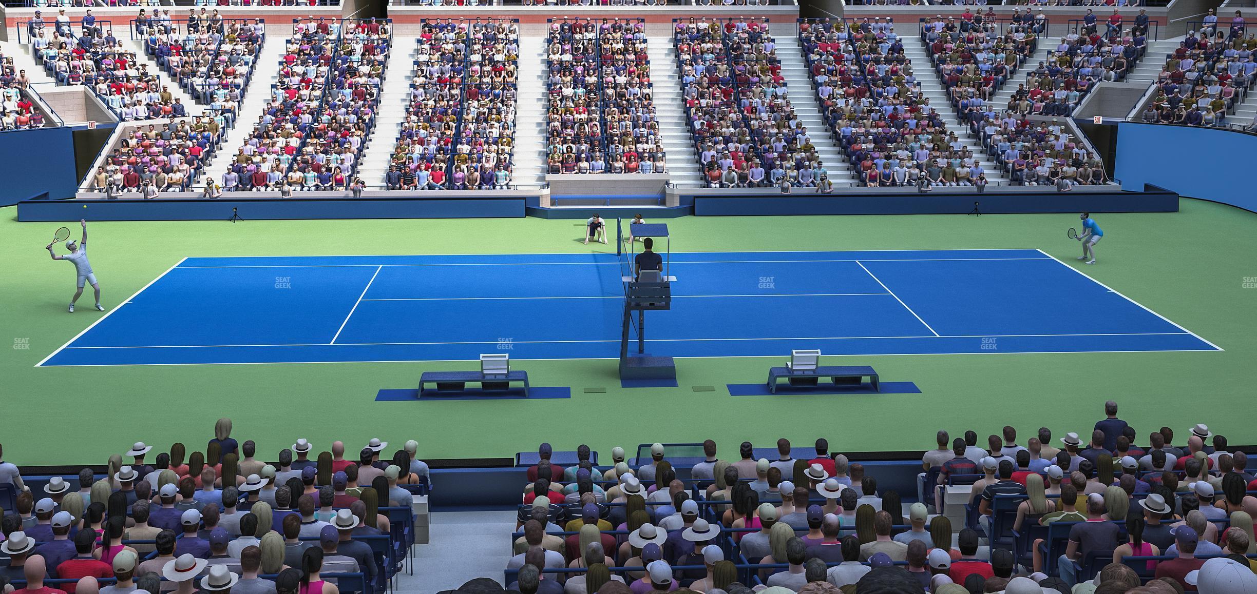 Seating view for Arthur Ashe Stadium Section Suite 136