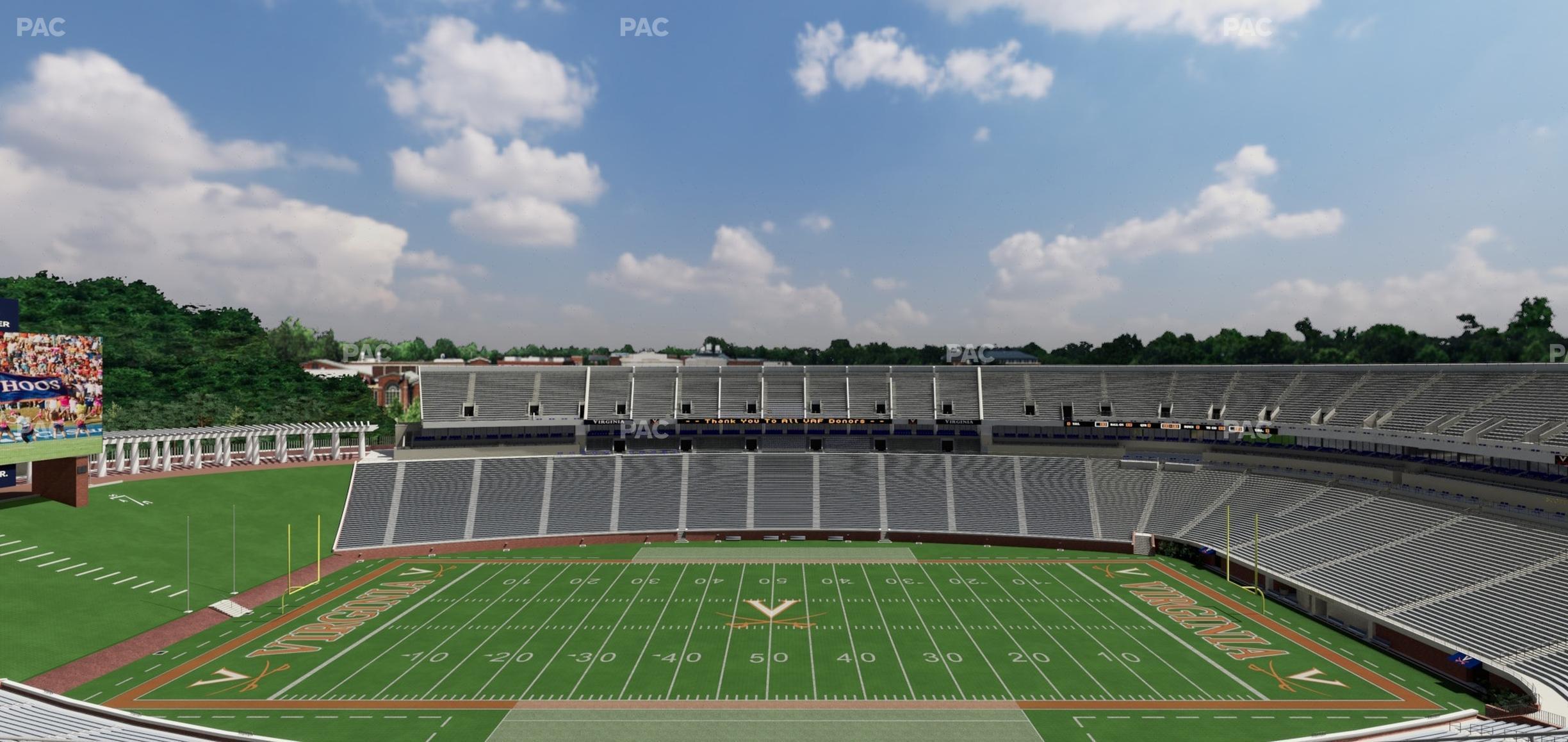 Seating view for Scott Stadium Section 533