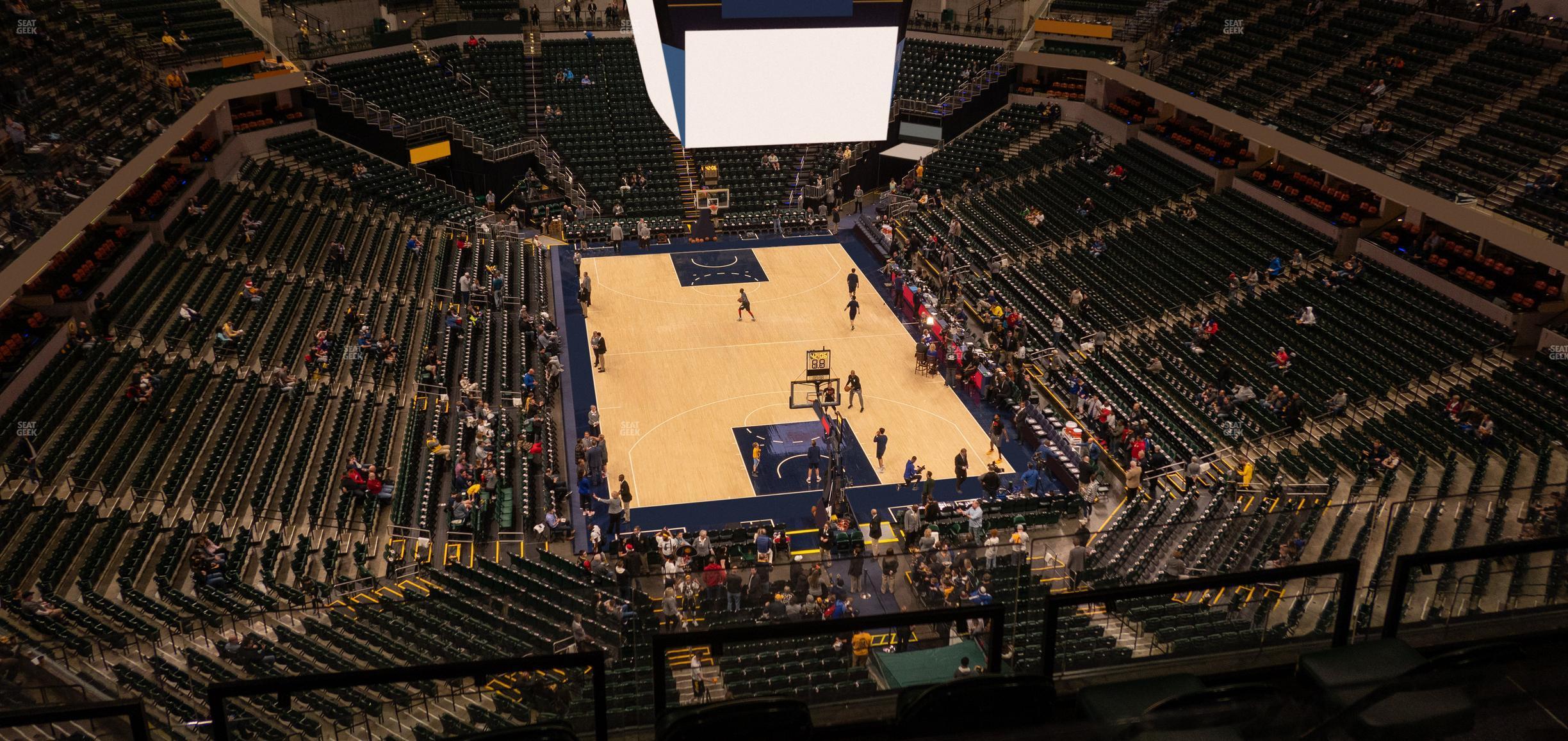 Seating view for Gainbridge Fieldhouse Section 217