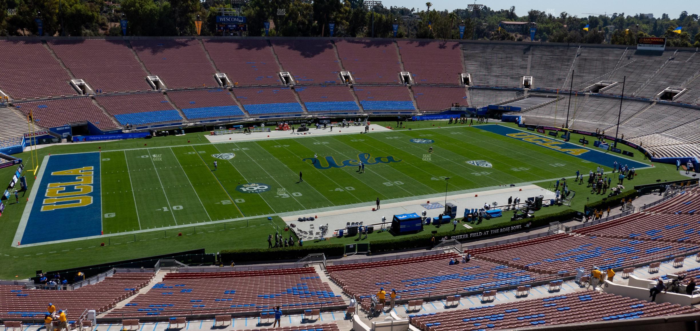 Seating view for Rose Bowl Stadium Section Club 210