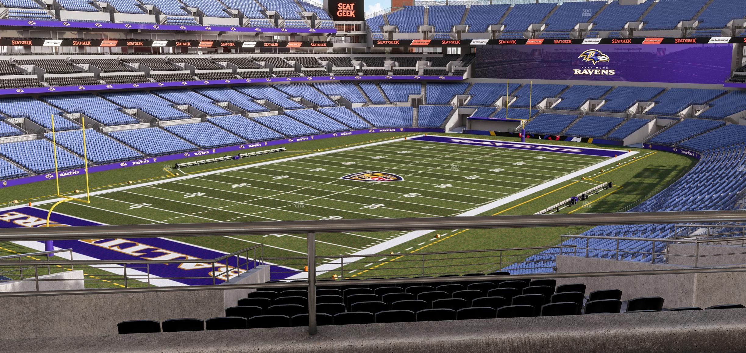 Seating view for M&T Bank Stadium Section Suite 372