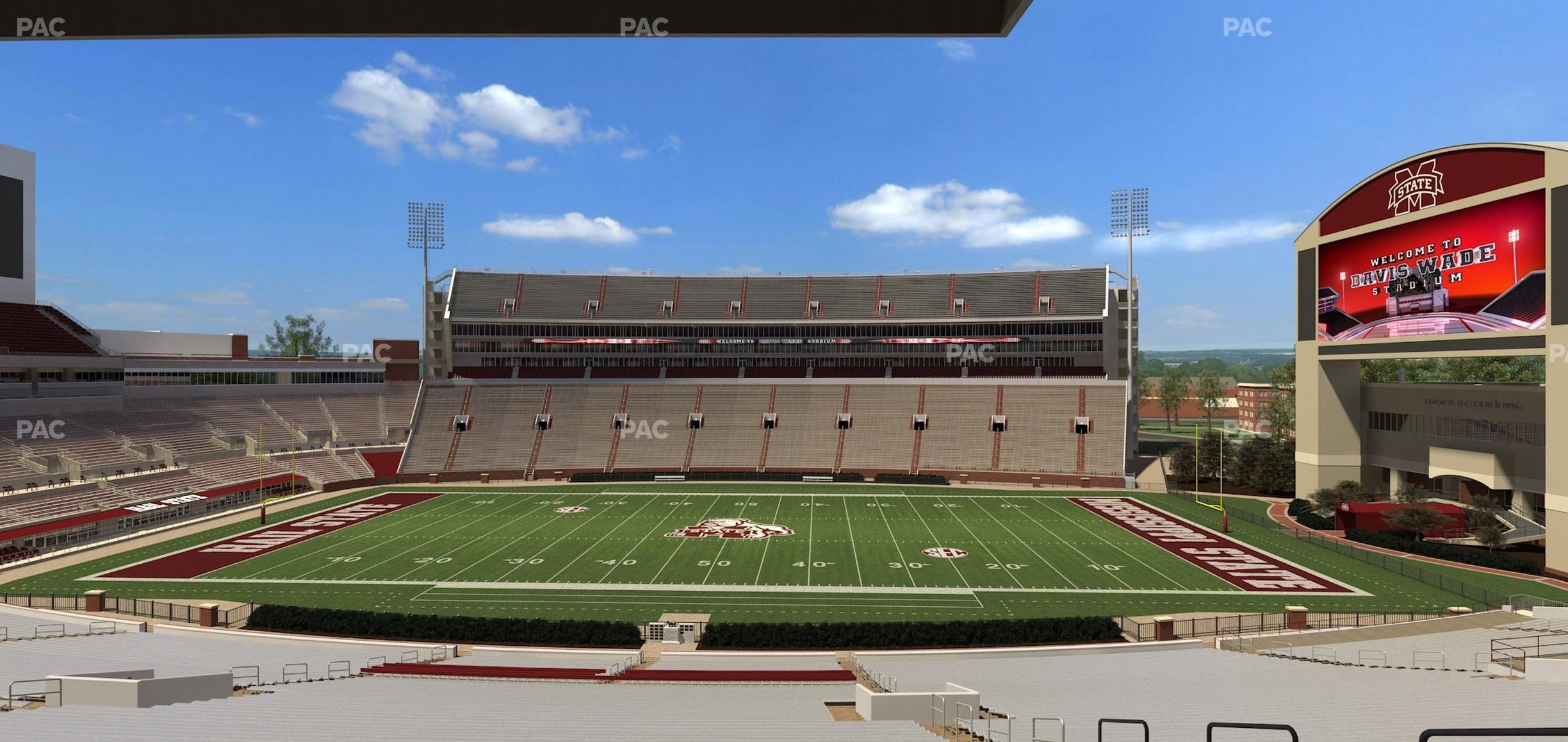 Seating view for Davis Wade Stadium Section 106