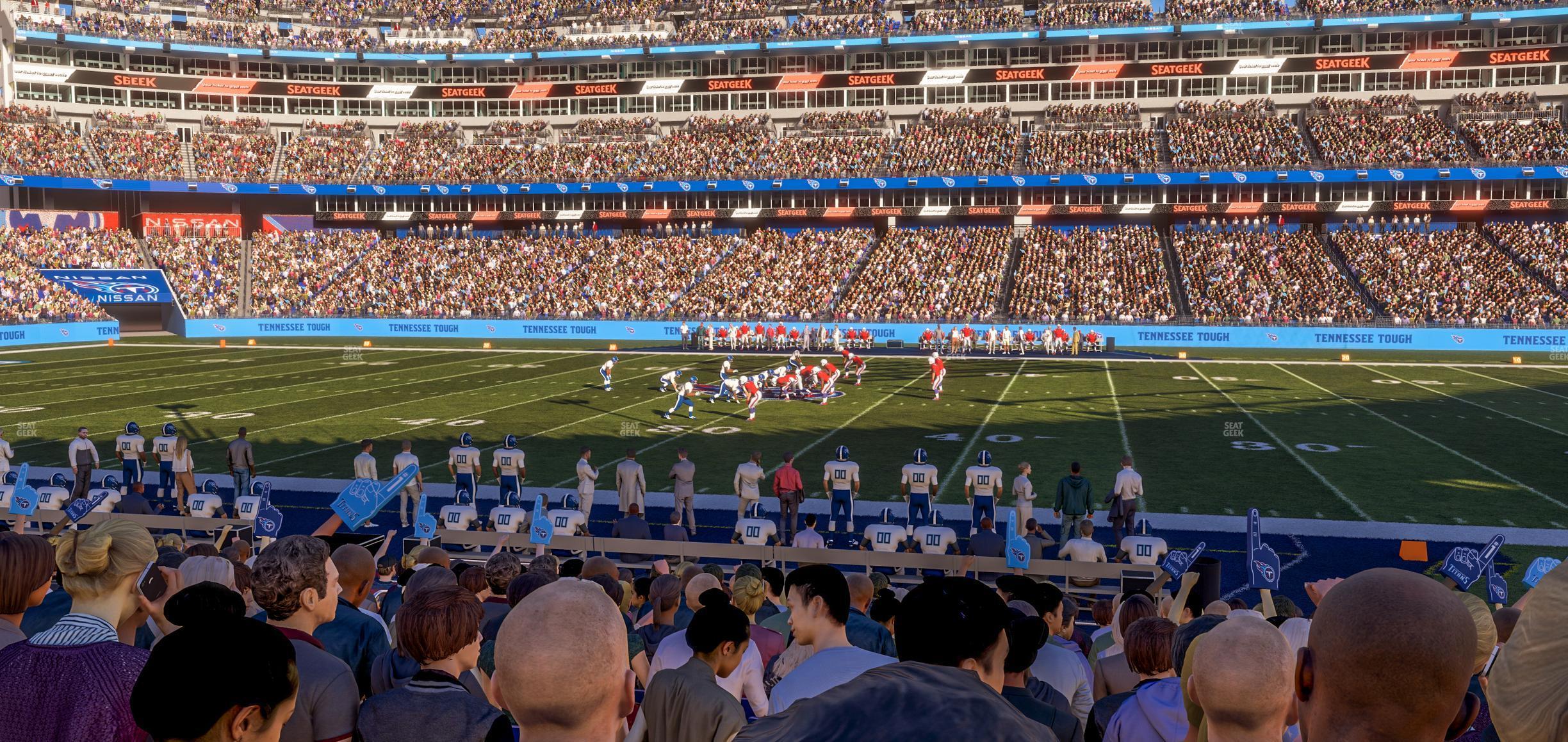 Seating view for Nissan Stadium Section 134