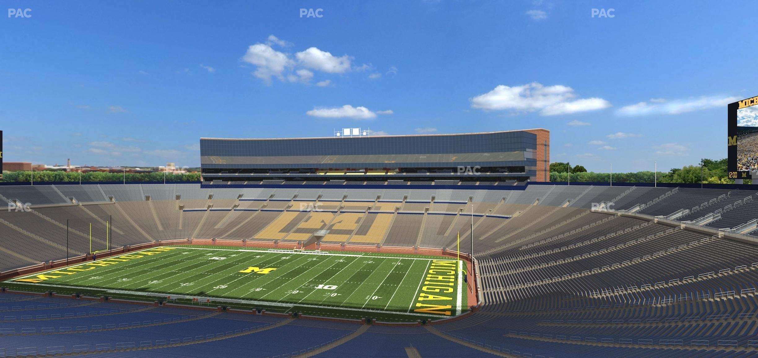 Seating view for Michigan Stadium Section 19