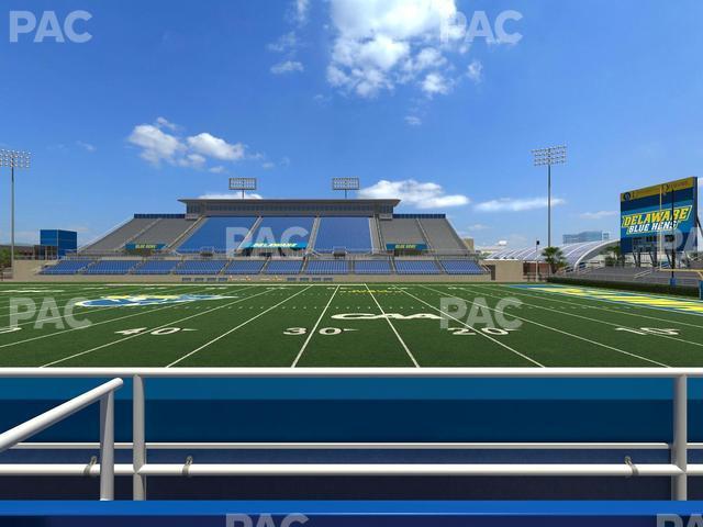 Seating view for Delaware Stadium Section East Box 65