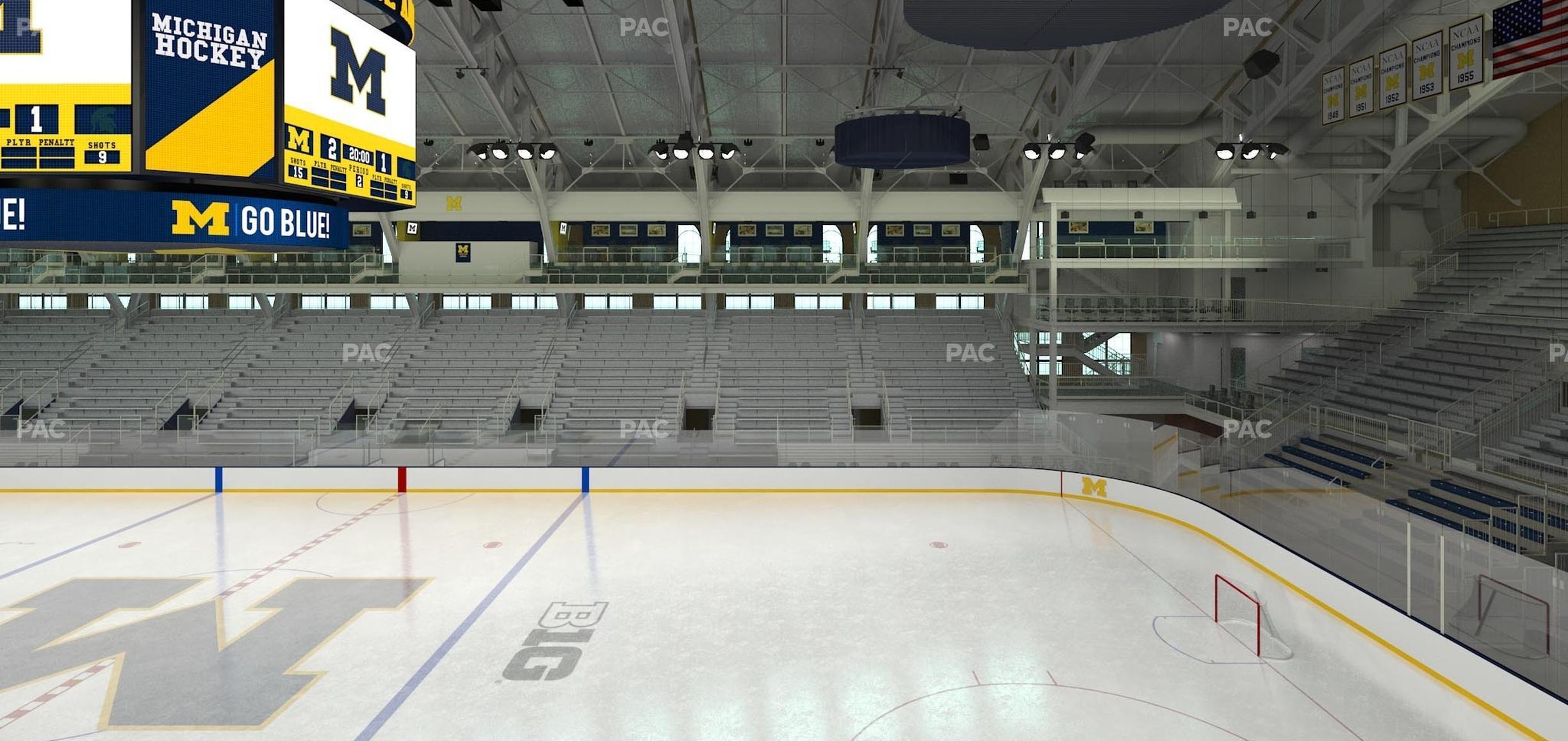 Seating view for Yost Arena Section 213