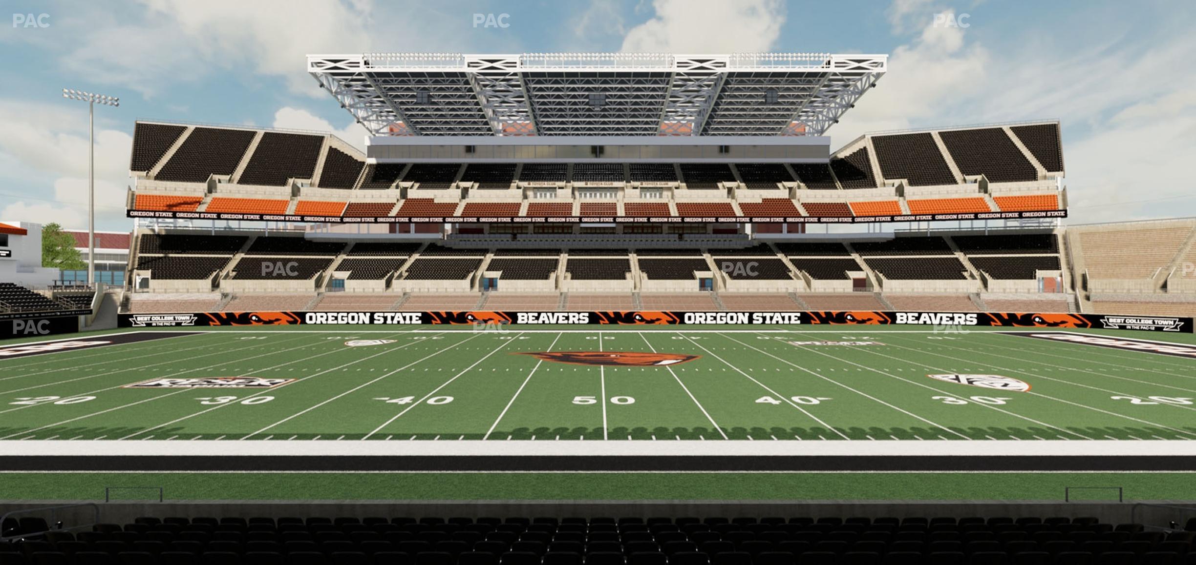 Seating view for Reser Stadium Section 131