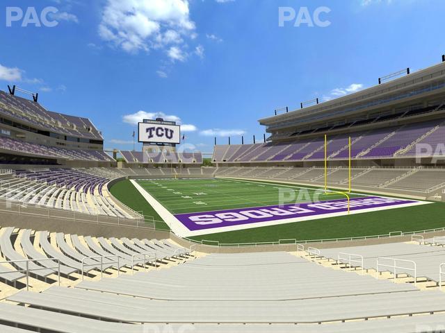 Seating view for Amon G Carter Stadium Section 136