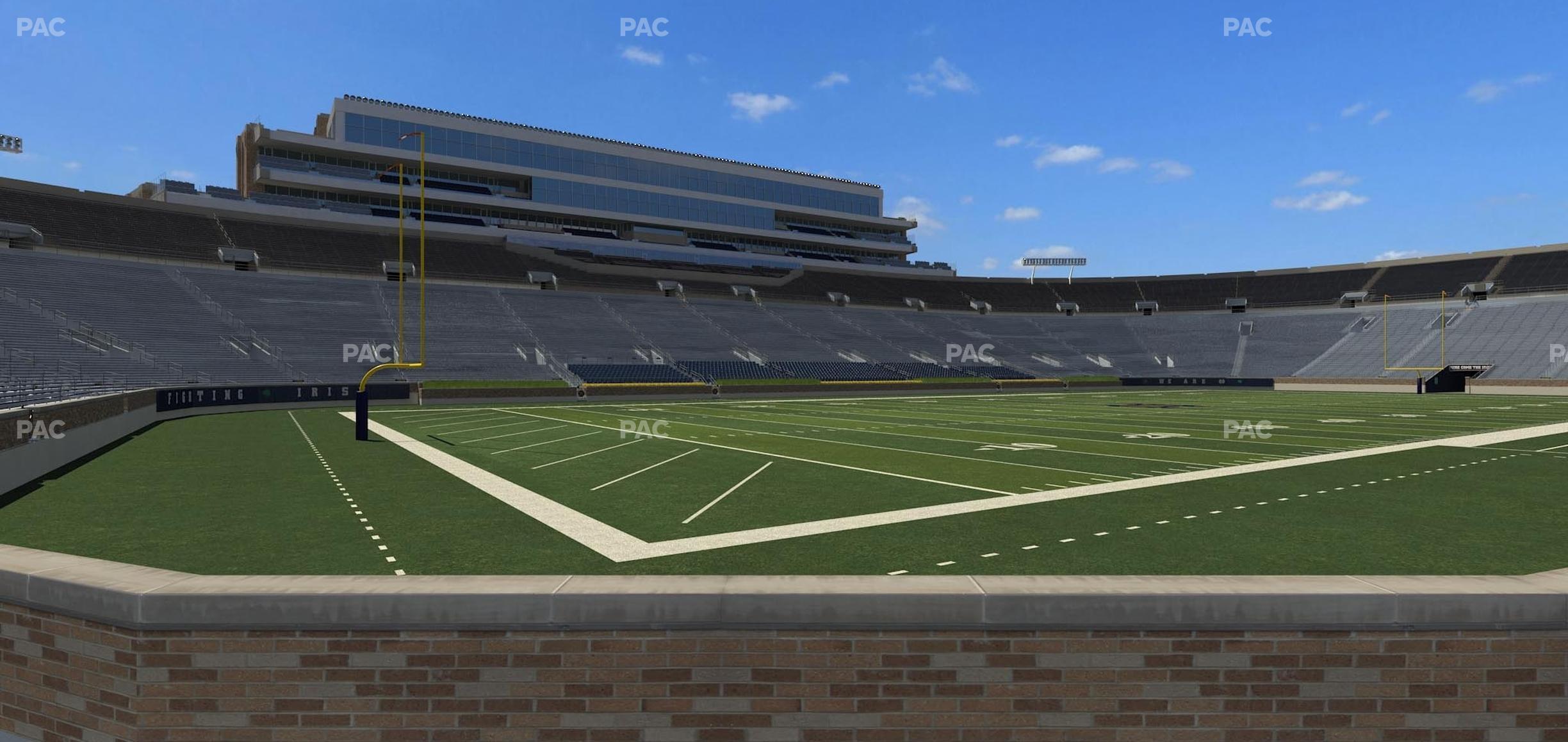 Seating view for Notre Dame Stadium Section 15