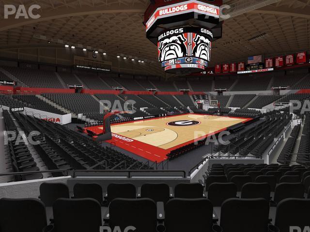 Seating view for Stegeman Coliseum Section X