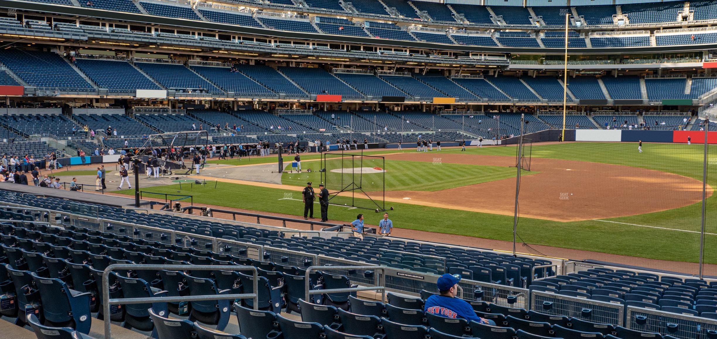 Seating view for Yankee Stadium Section Field Level 114 A