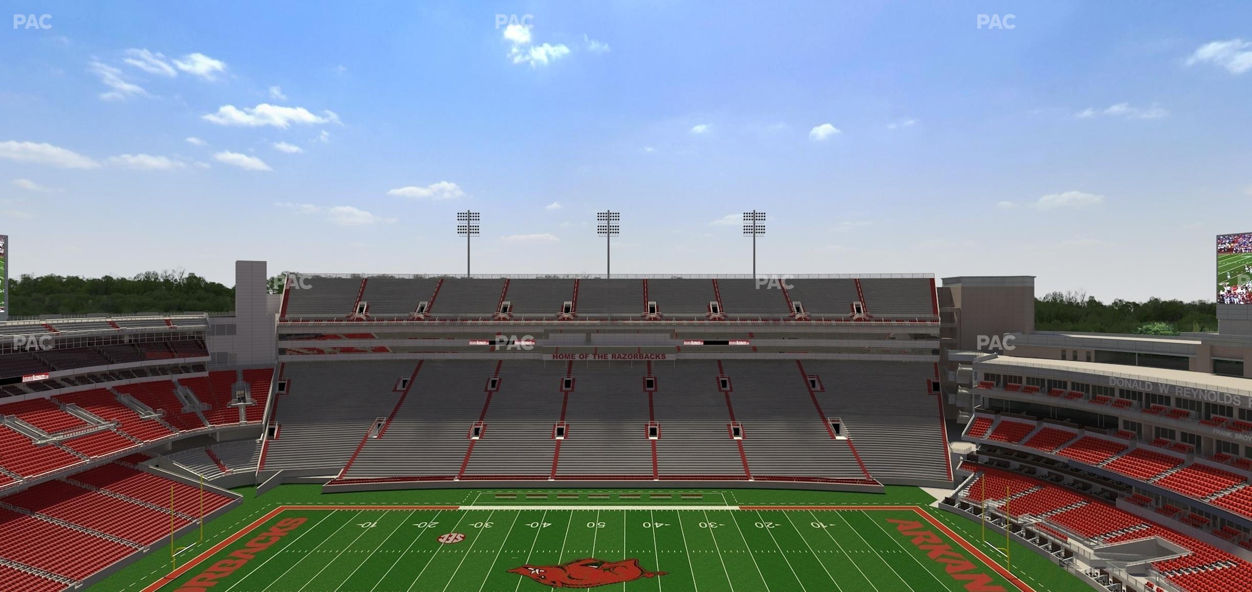 Seating view for Razorback Stadium Section 523 1