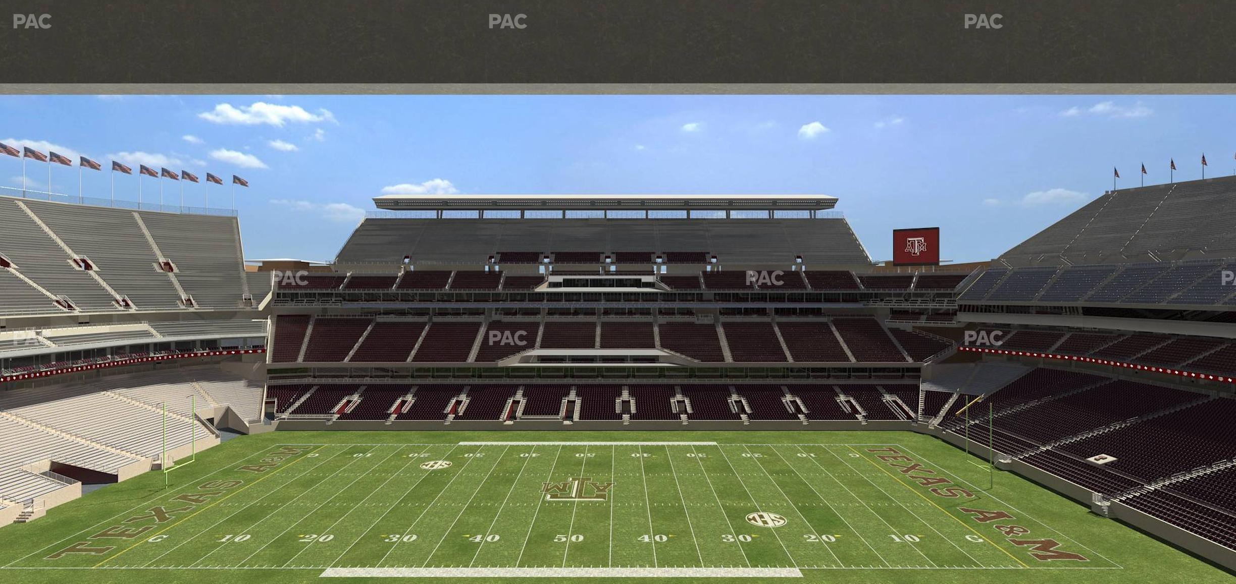 Seating view for Kyle Field Section 234