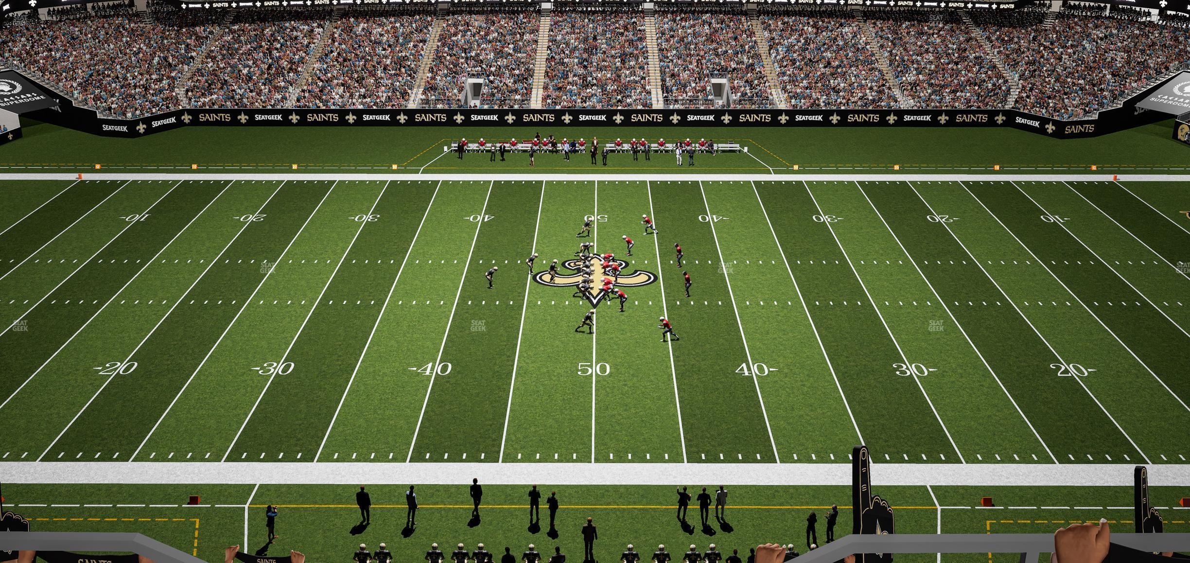 Seating view for Caesars Superdome Section 640