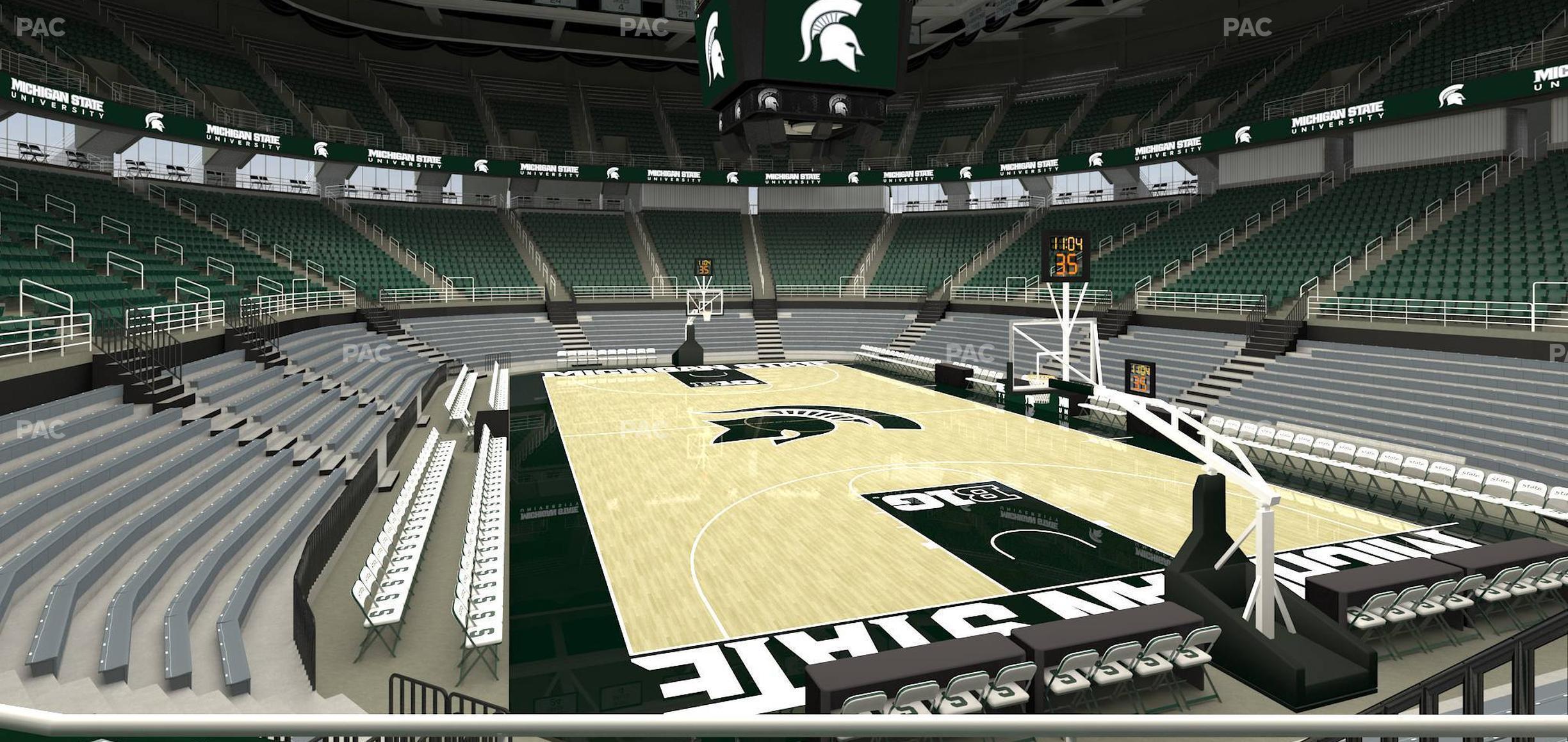 Seating view for Jack Breslin Student Events Center Section 120