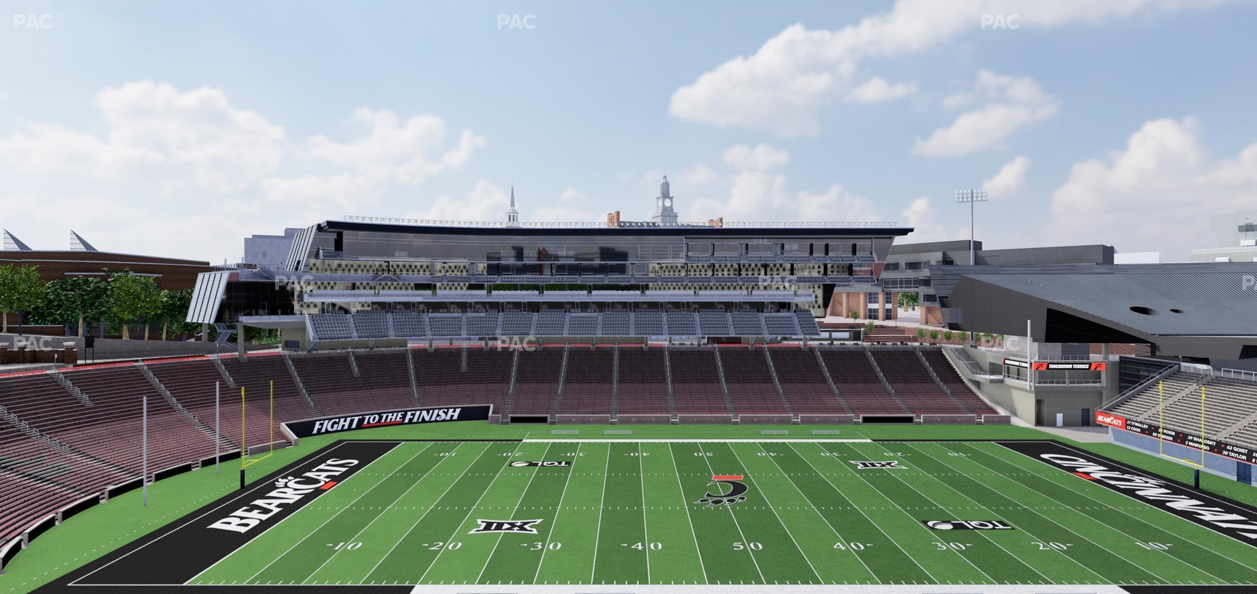 Seating view for Nippert Stadium Section 207