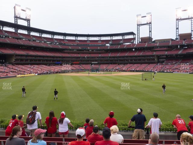 Seating view for Busch Stadium Section Lower Right Field Bleachers 103