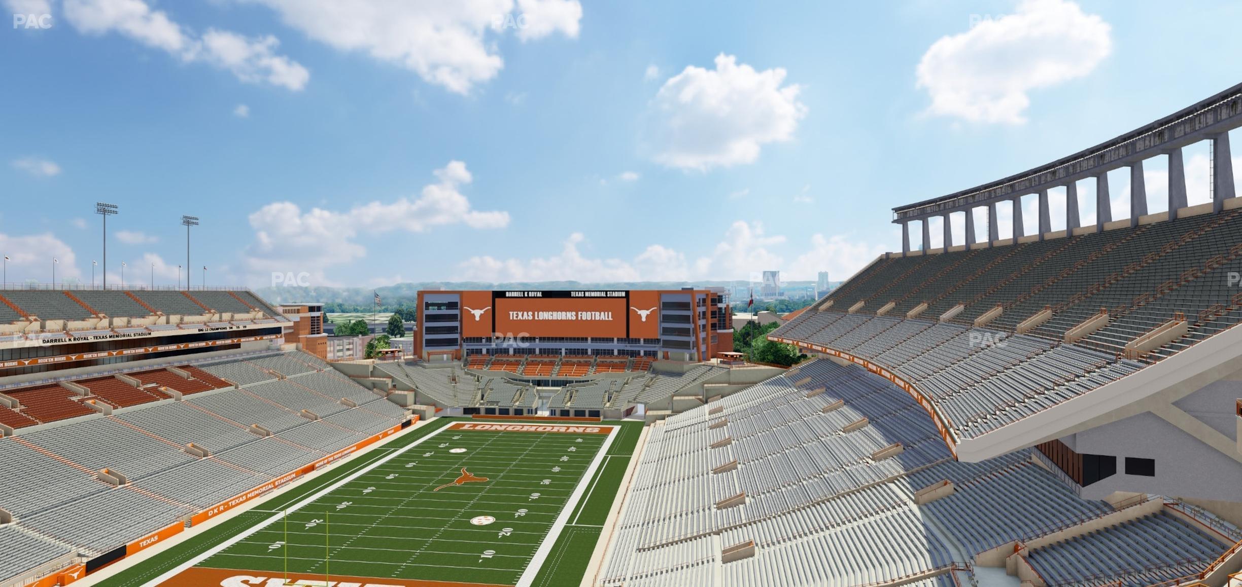 Seating view for Darrell K Royal - Texas Memorial Stadium Section 113