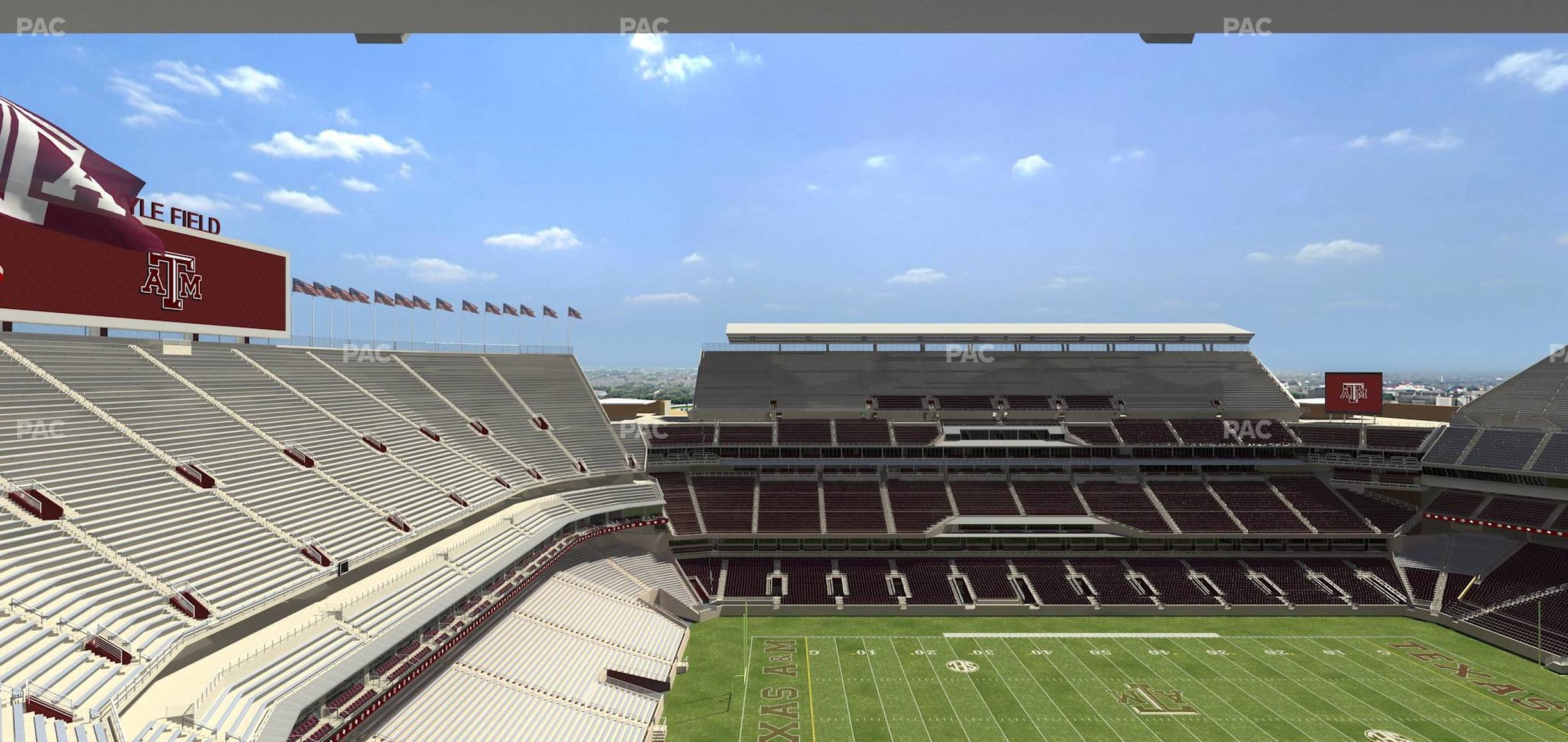 Seating view for Kyle Field Section 338