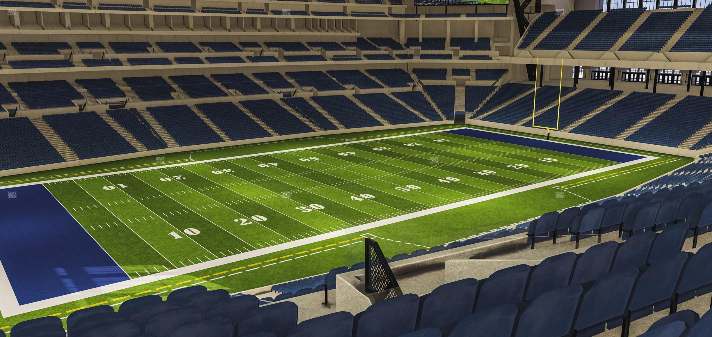 Seating view for Lucas Oil Stadium Section 418