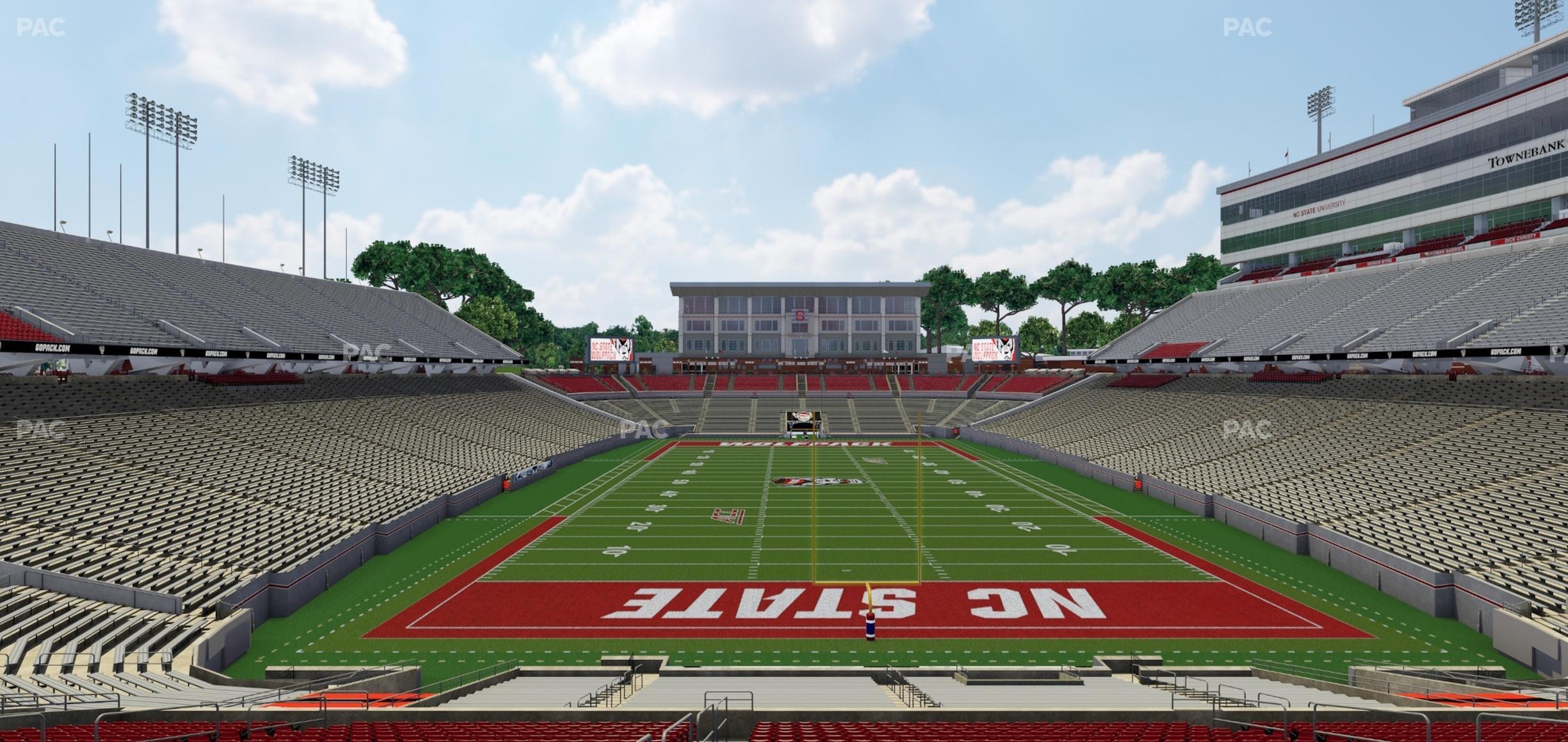 Seating view for Carter-Finley Stadium Section 222