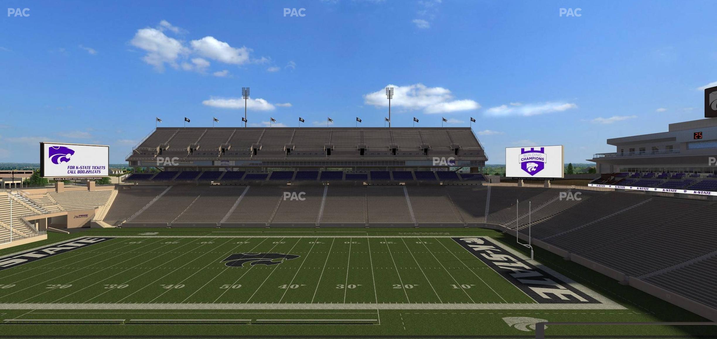 Seating view for Bill Snyder Family Stadium Section 208