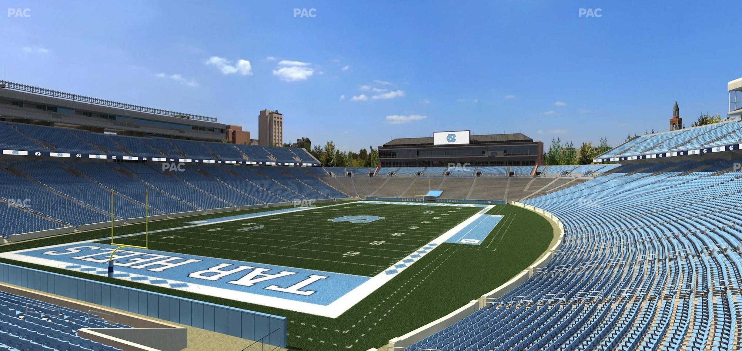 Seating view for Kenan Memorial Stadium Section 138