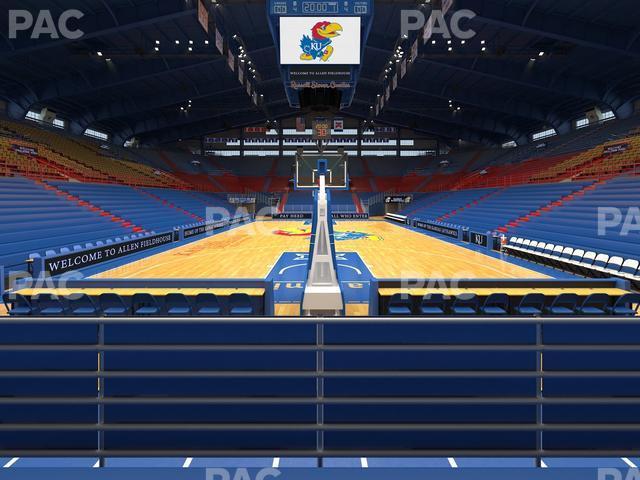 Seating view for Allen Fieldhouse Section B Ada