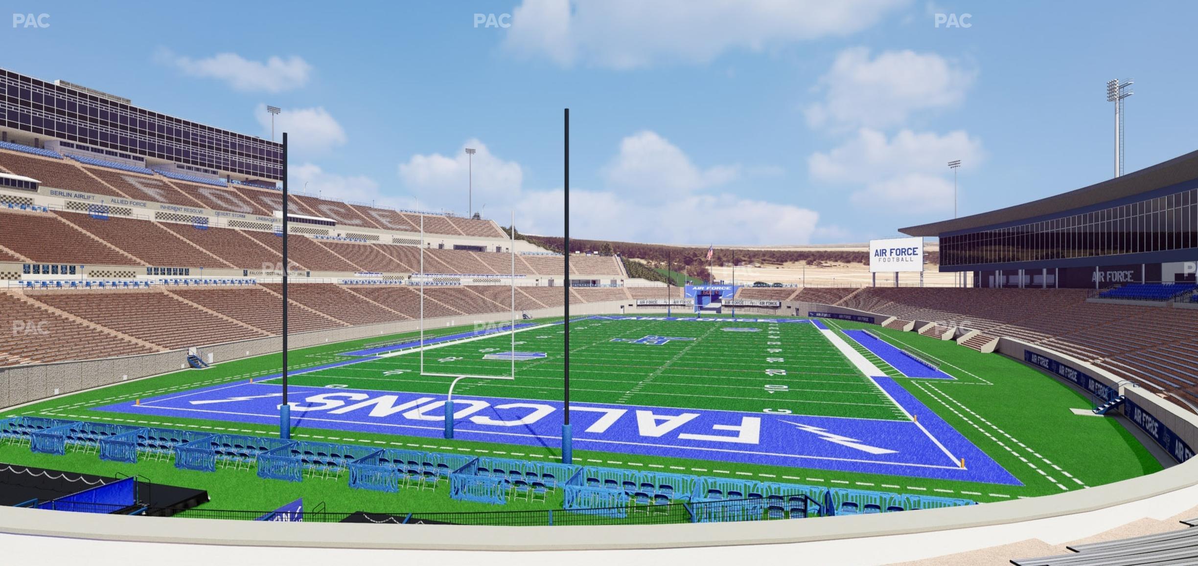 Seating view for Falcon Stadium Section L 28