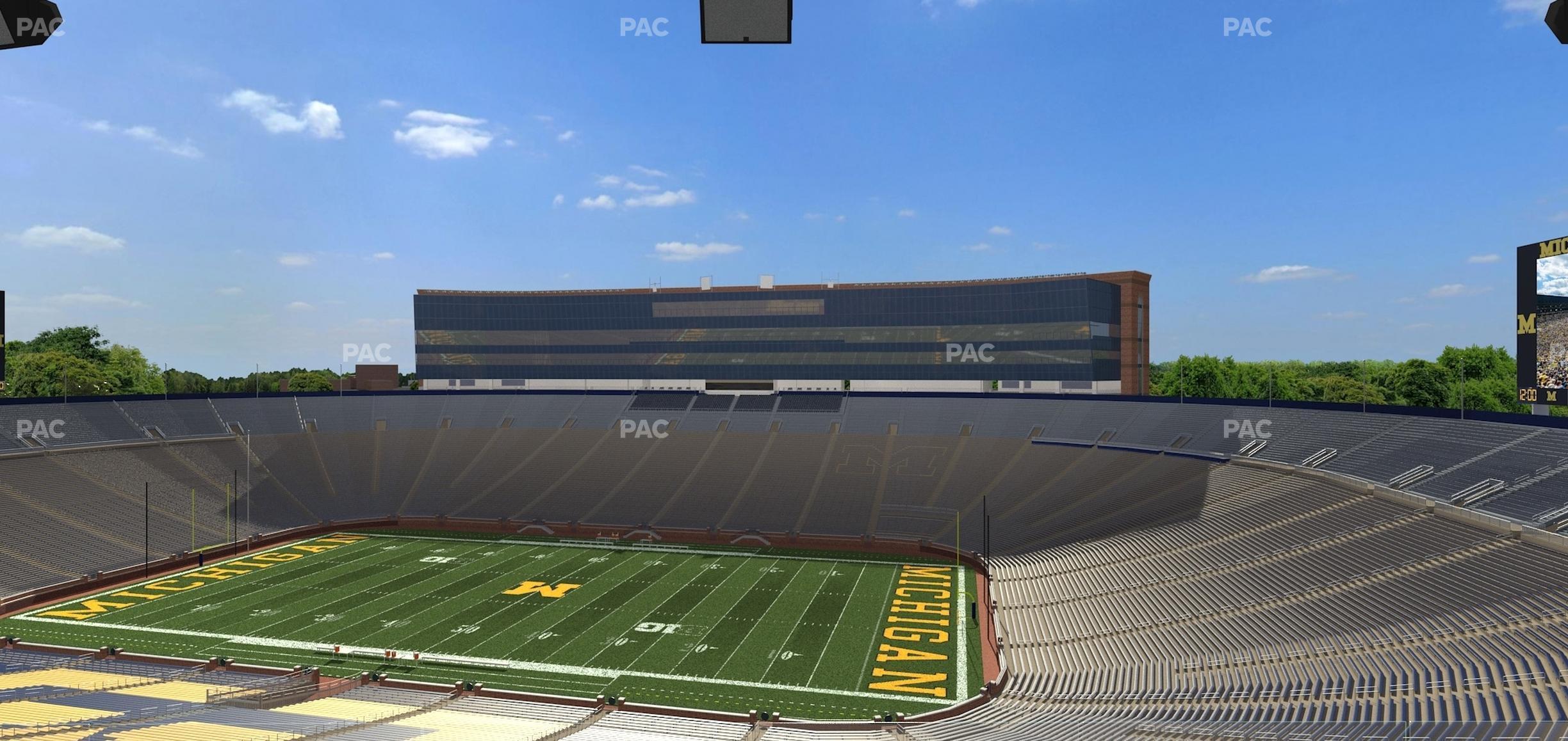 Seating view for Michigan Stadium Section 416