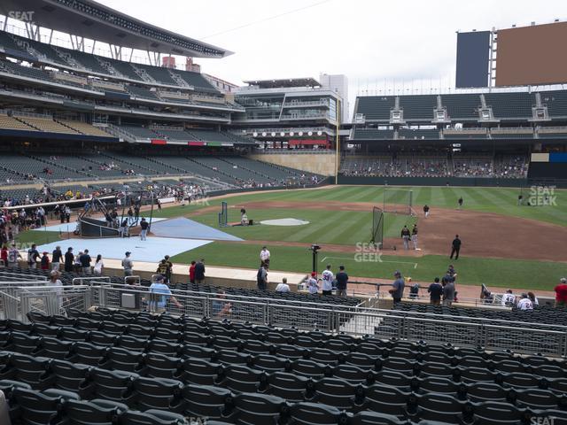 Seating view for Target Field Section 108