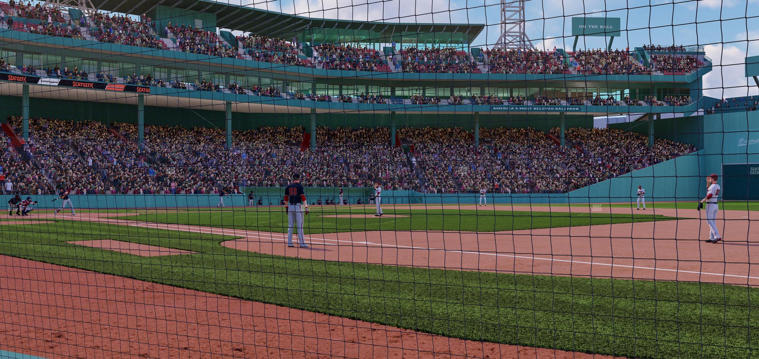 Seating view for Fenway Park Section Jim Beam Dugout Box