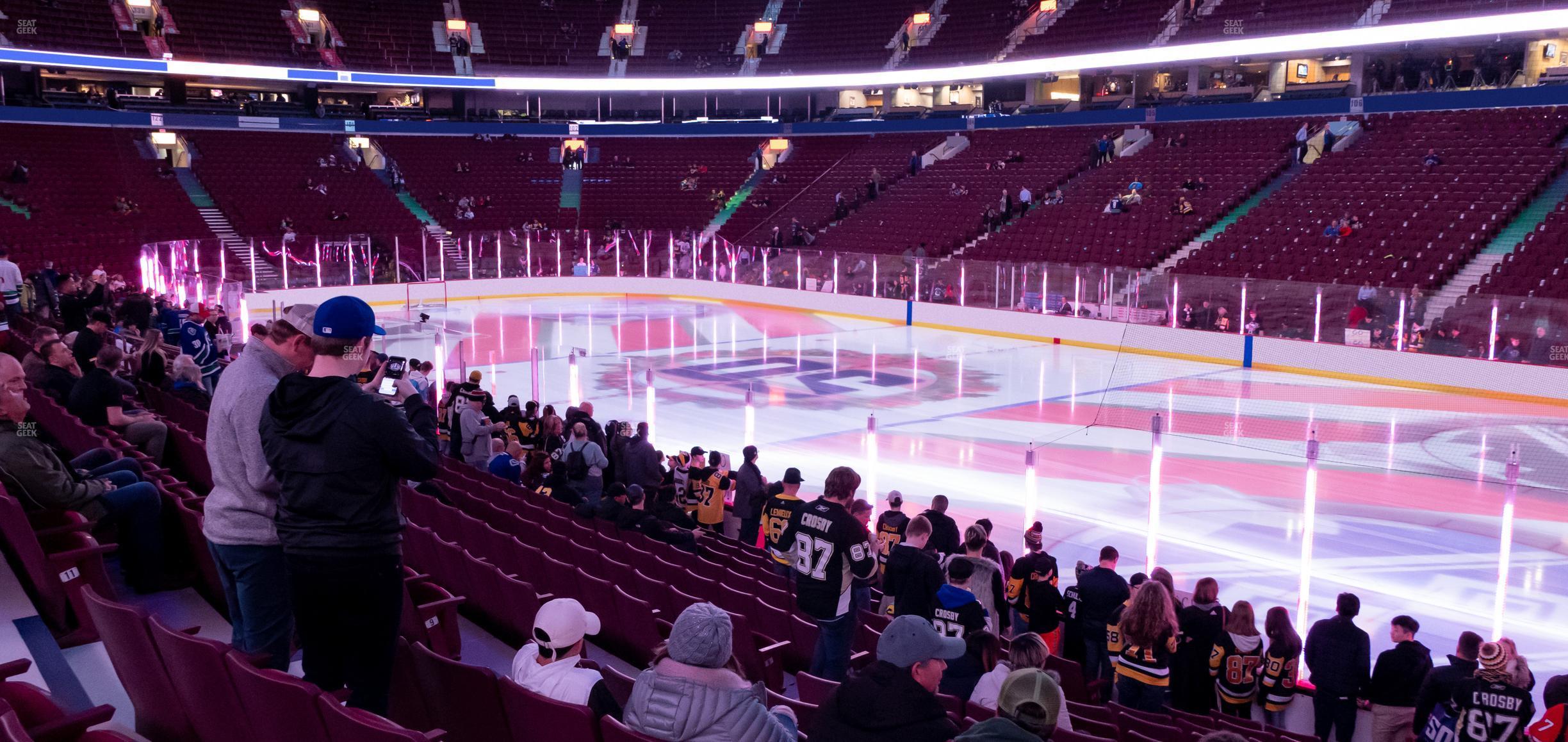 Seating view for Rogers Arena Section 115