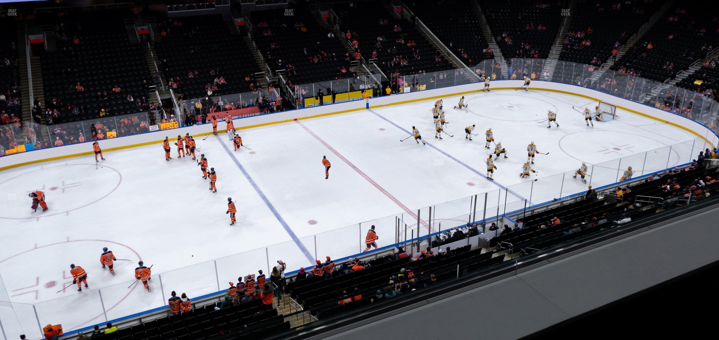 Seating view for Rogers Place Section Loge 26