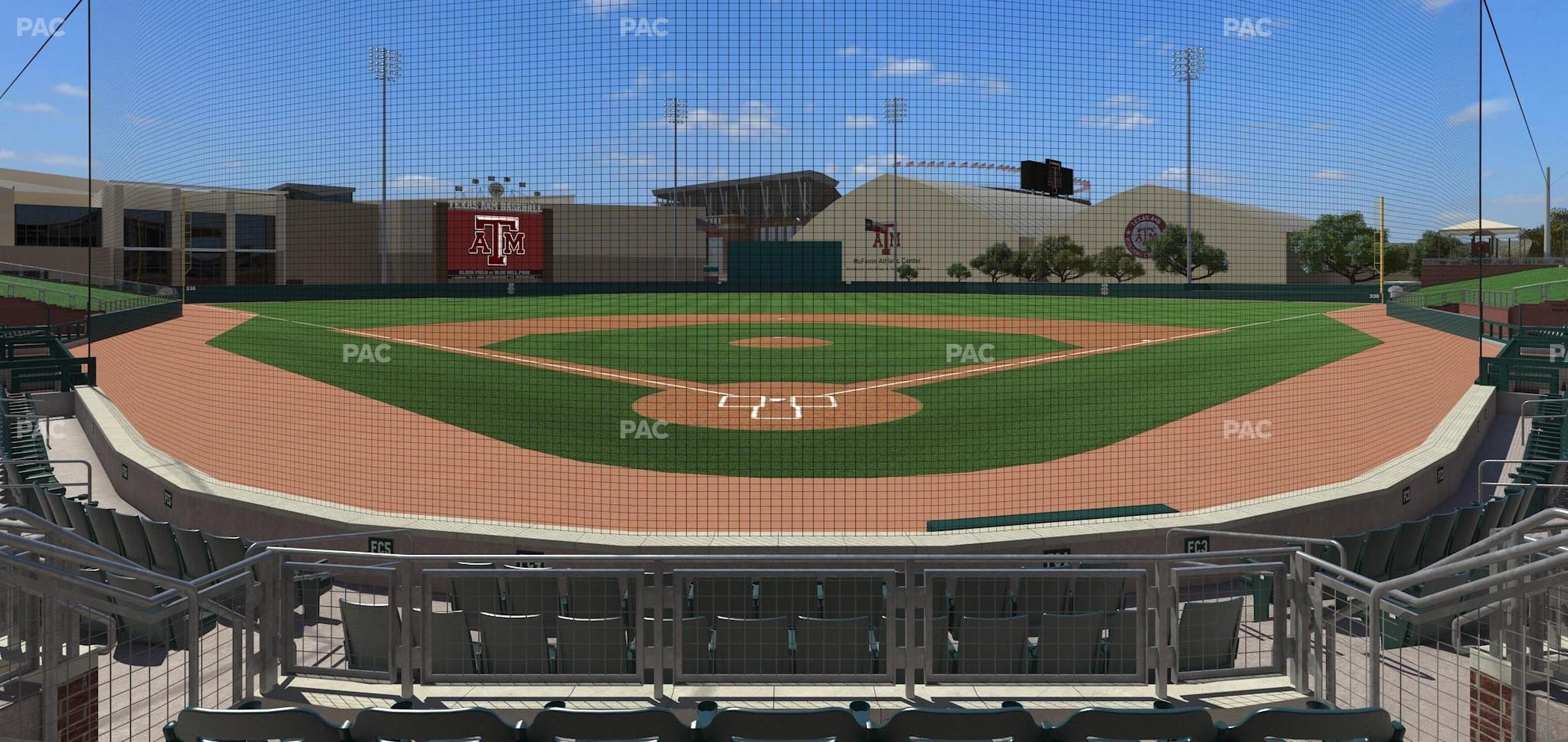 Seating view for Olsen Field at Blue Bell Park Section Stadium Club 107