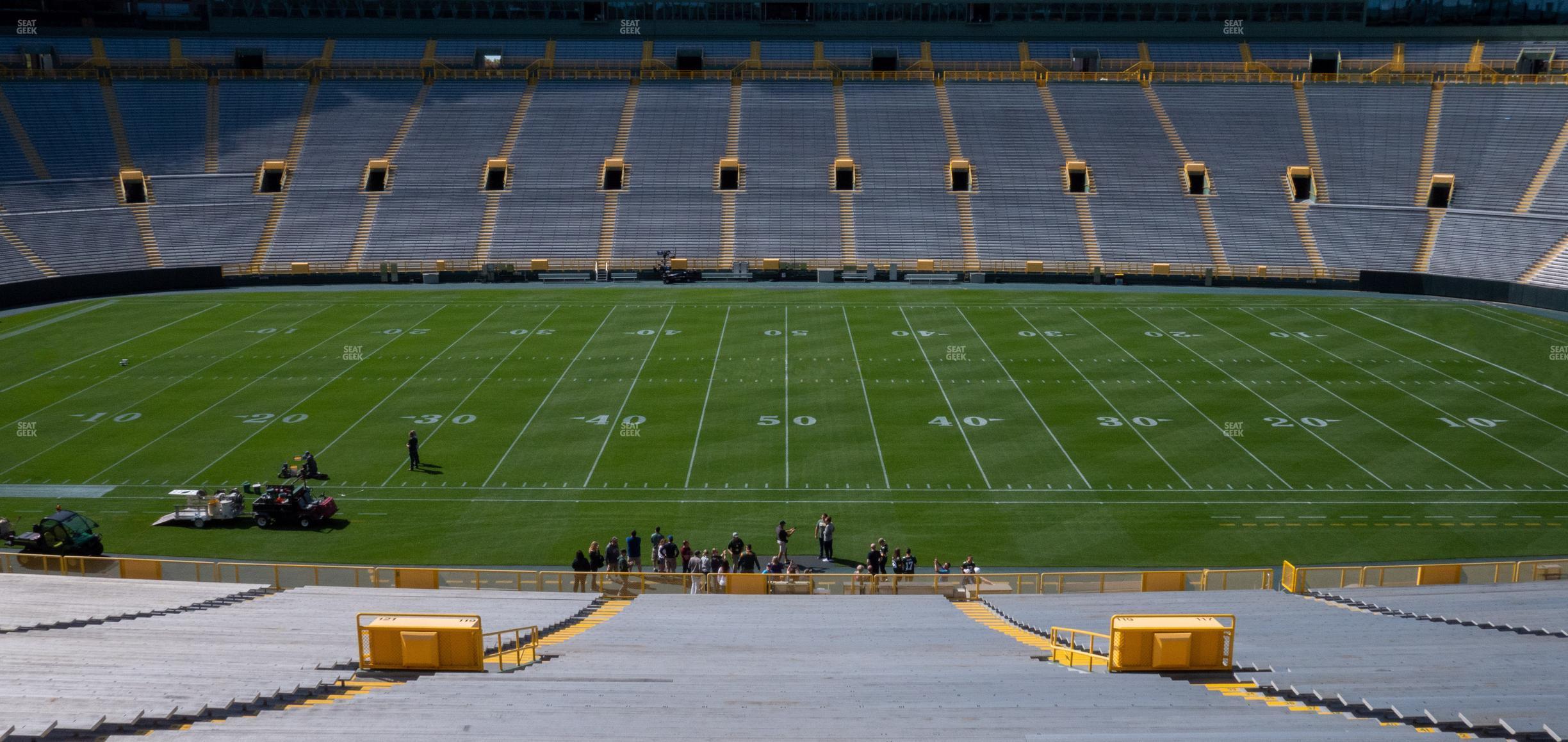 Seating view for Lambeau Field Section 119