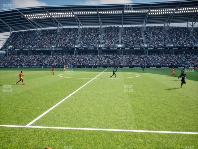 Seating view for Allianz Field Section Field Club 5