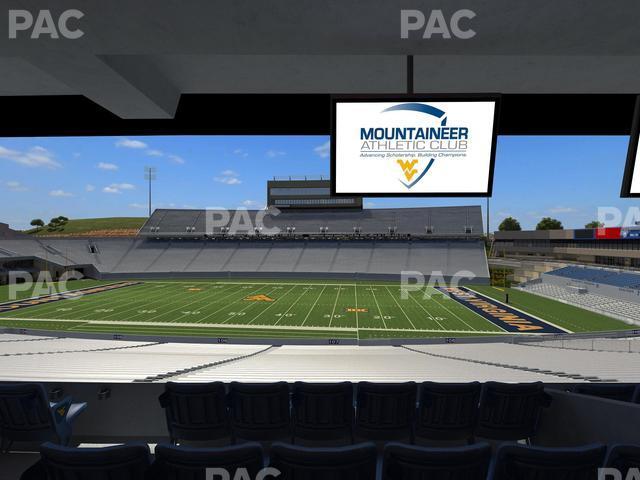 Seating view for Mountaineer Field at Milan Puskar Stadium Section Field Box 25