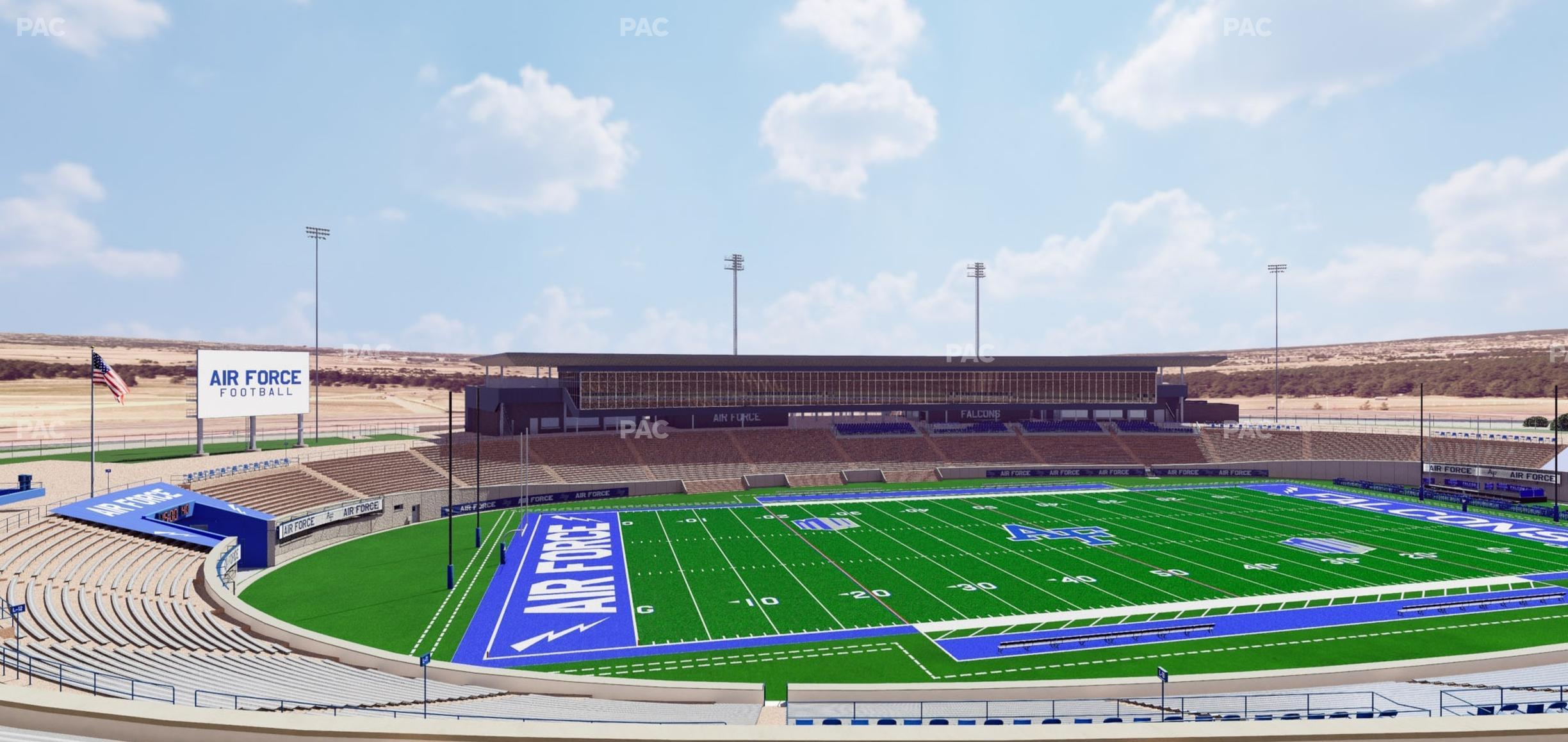 Seating view for Falcon Stadium Section M 11