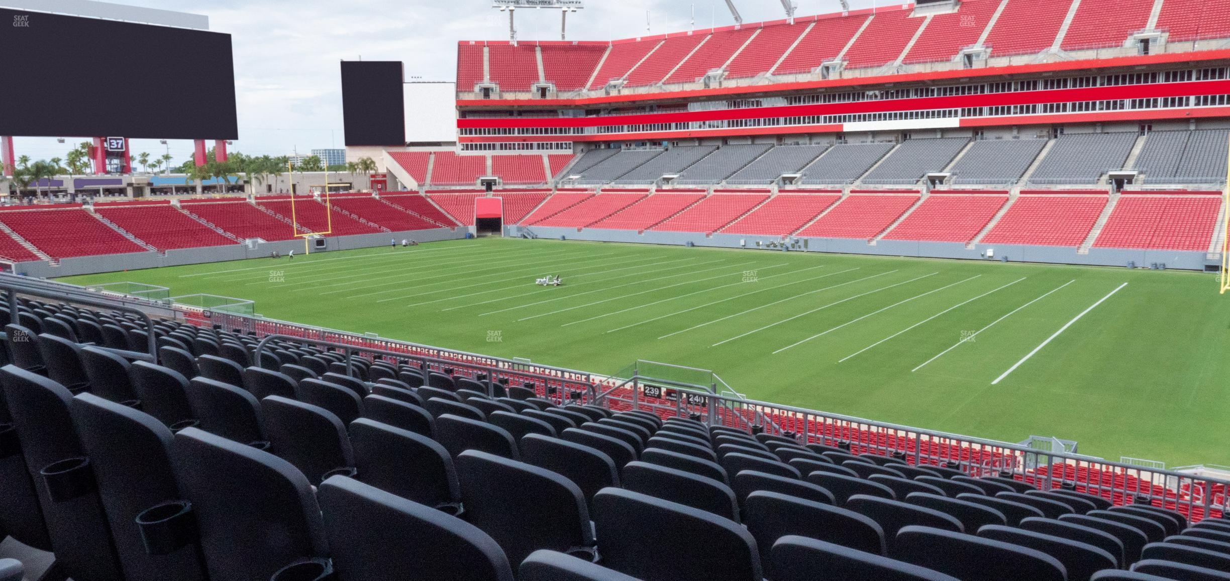 Seating view for Raymond James Stadium Section 240